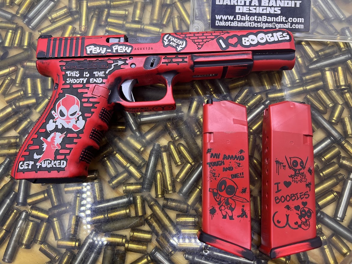 Red/Black Glock 40